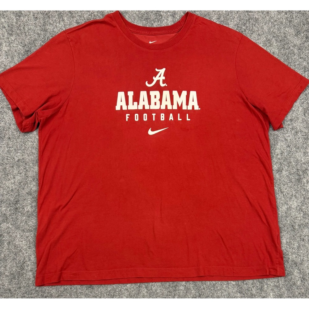 Nike Mens Alabama Crimson Tide Football Dri-FIT Graphic T-Shirt Red 3XL